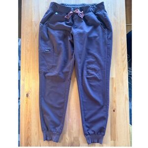 FIGS Zamora Jogger Scrub Pants Womens Medium Espresso Technical Collection